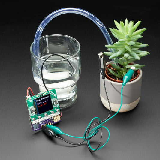 Adafruit Bonsai Buckaroo, micro:bit & CLUE Plant Care Helper