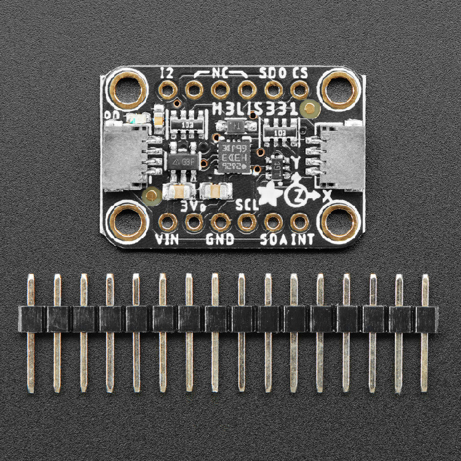 Adafruit H3LIS331 3-Achsen-Accelerometer mit ultrahohem Messbereich, STEMMA QT / Qwiic, 4627