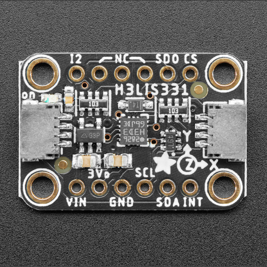 Adafruit H3LIS331 3-Achsen-Accelerometer mit ultrahohem Messbereich, STEMMA QT / Qwiic, 4627