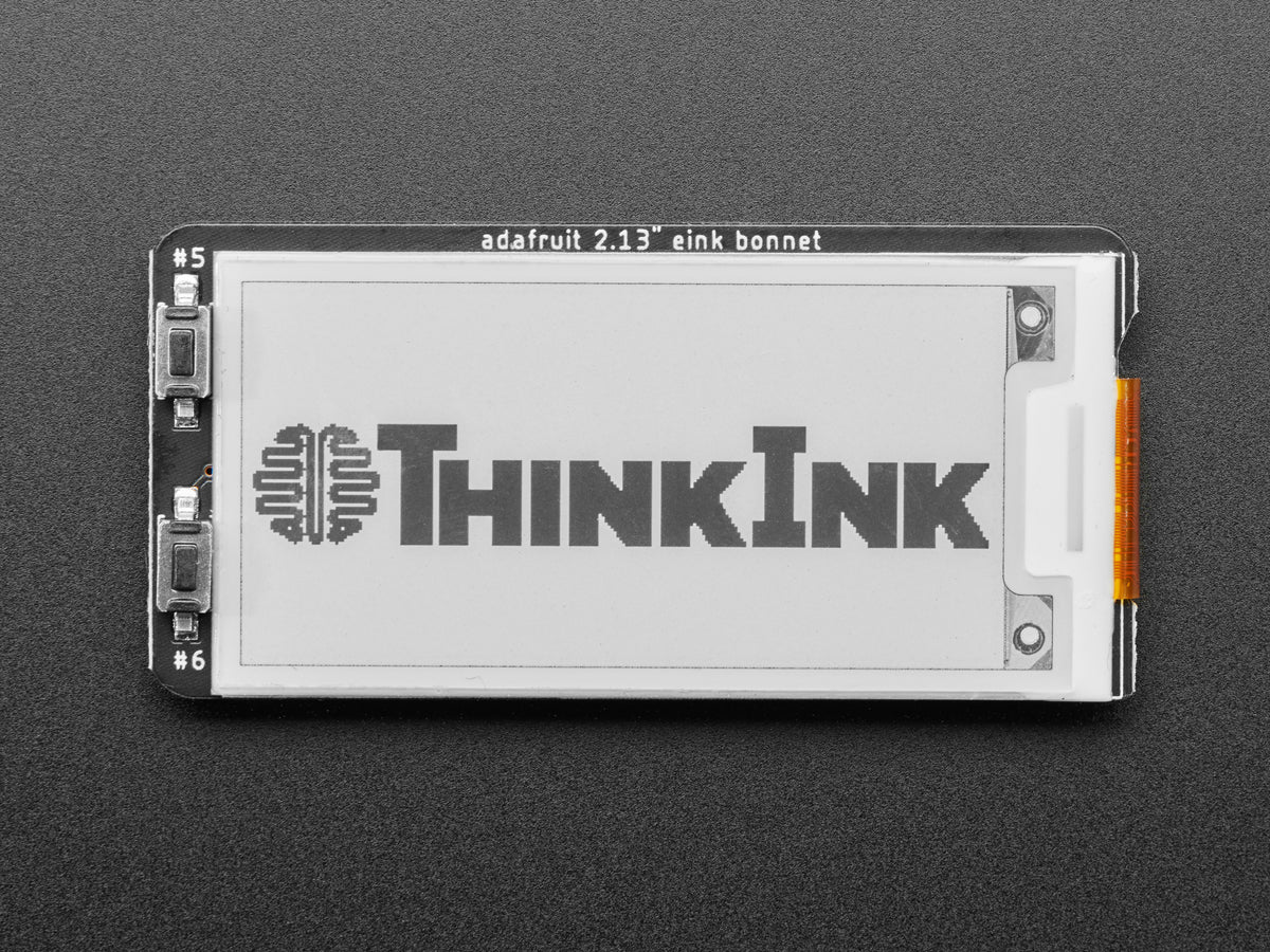 Adafruit 2,13" E-Ink Bonnet für Raspberry Pi, monochrom, 4687