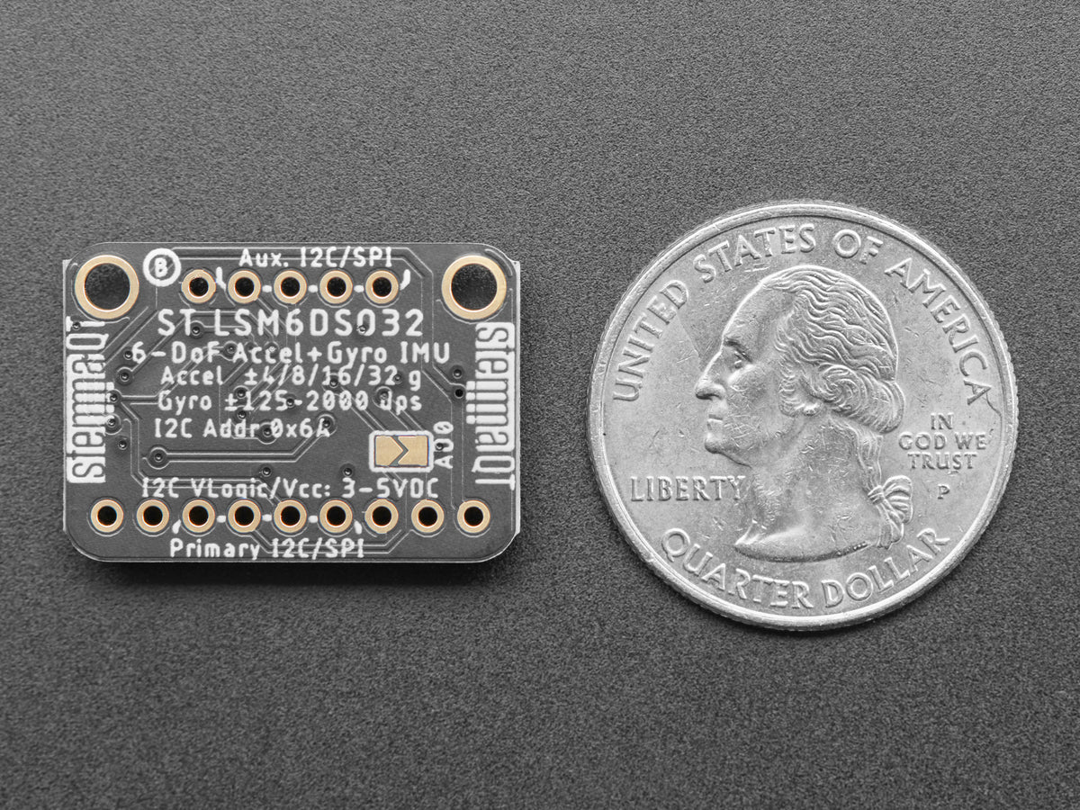 Adafruit LSM6DSO32 Accelerometer und Gyroskop, STEMMA QT/Qwiic, 4692