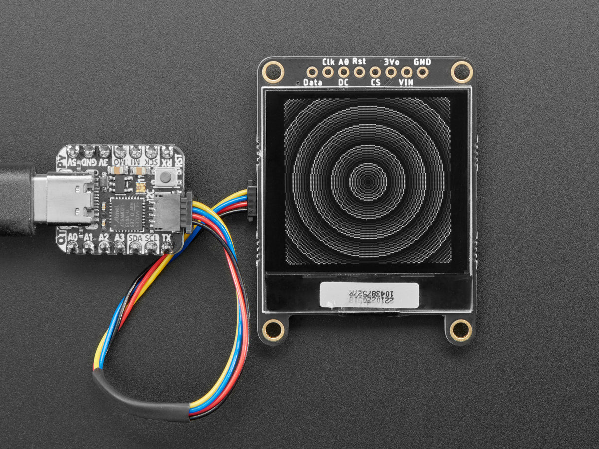 Adafruit Graustufen 1,5" 128x128 OLED-Grafikdisplay, STEMMA QT/Qwiic, 4741