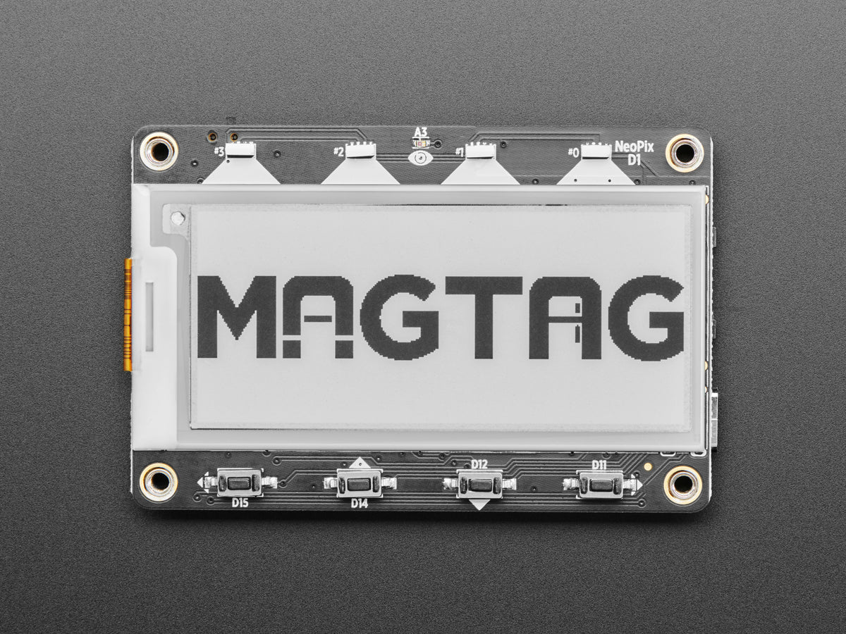 Adafruit MagTag 2,9" Graustufen E-Ink WLAN Display mit ESP32-S2, 4800