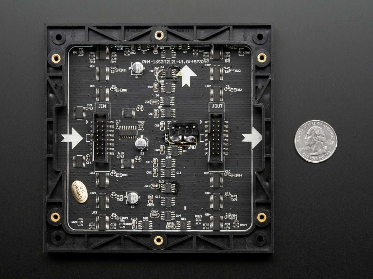 Adafruit 32x32 RGB LED Matrix Panel, 4 mm Rastermaß, 607