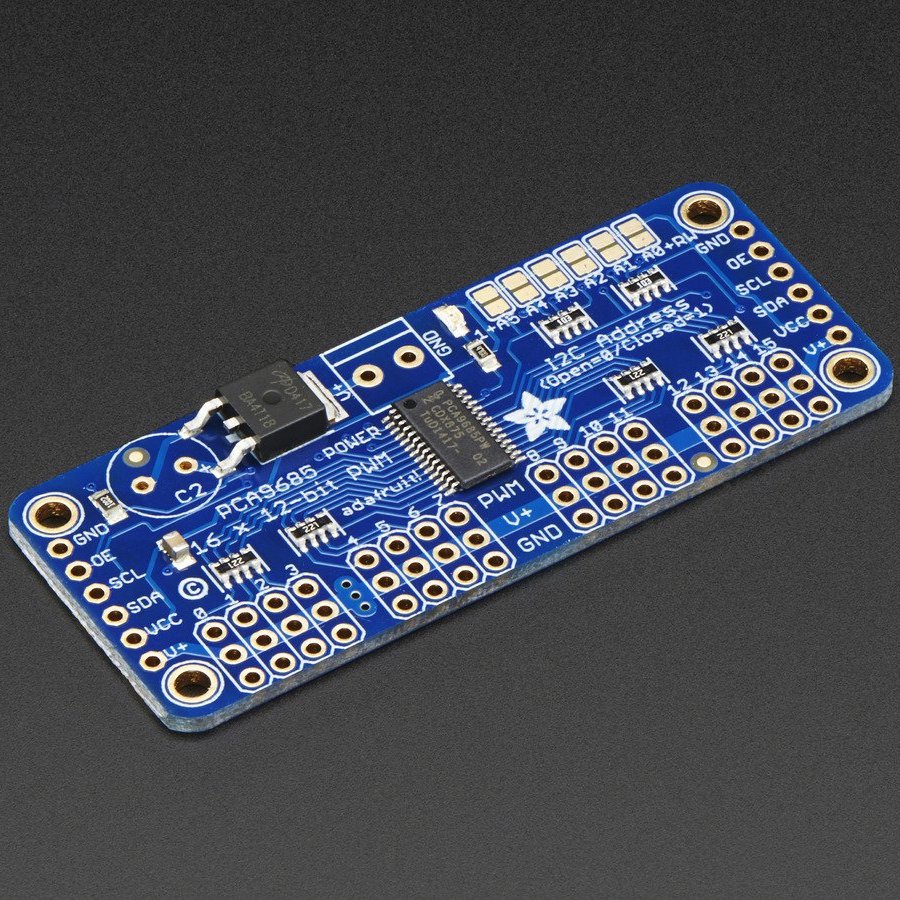 Adafruit 16-Kanal 12-Bit PWM/Servo Treiber, I2C, PCA9685, 815