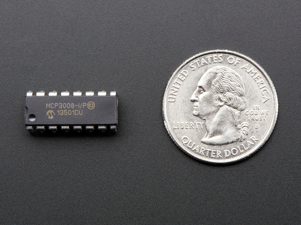 Adafruit MCP3008, 8-Channel 10-Bit ADC With SPI Interface, 856