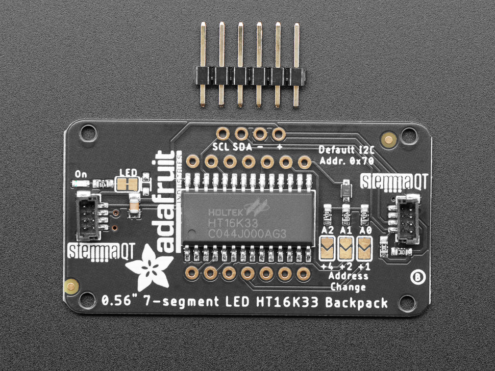 Adafruit Backpack für 7-Segment LED-Anzeigen, STEMMA QT, 877