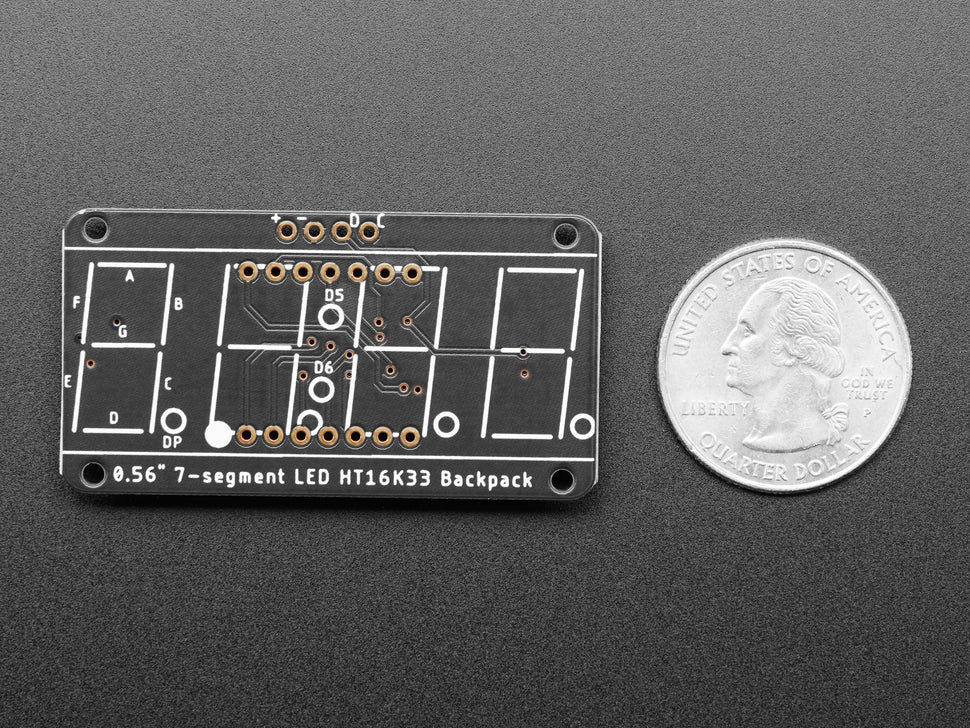 Adafruit Backpack für 7-Segment LED-Anzeigen, STEMMA QT, 877