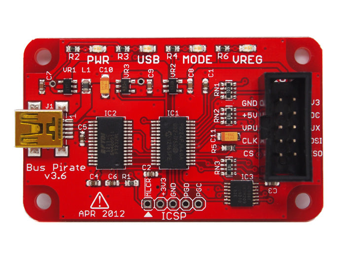 Bus Pirate v3.6, universelle serielle Schnittstelle