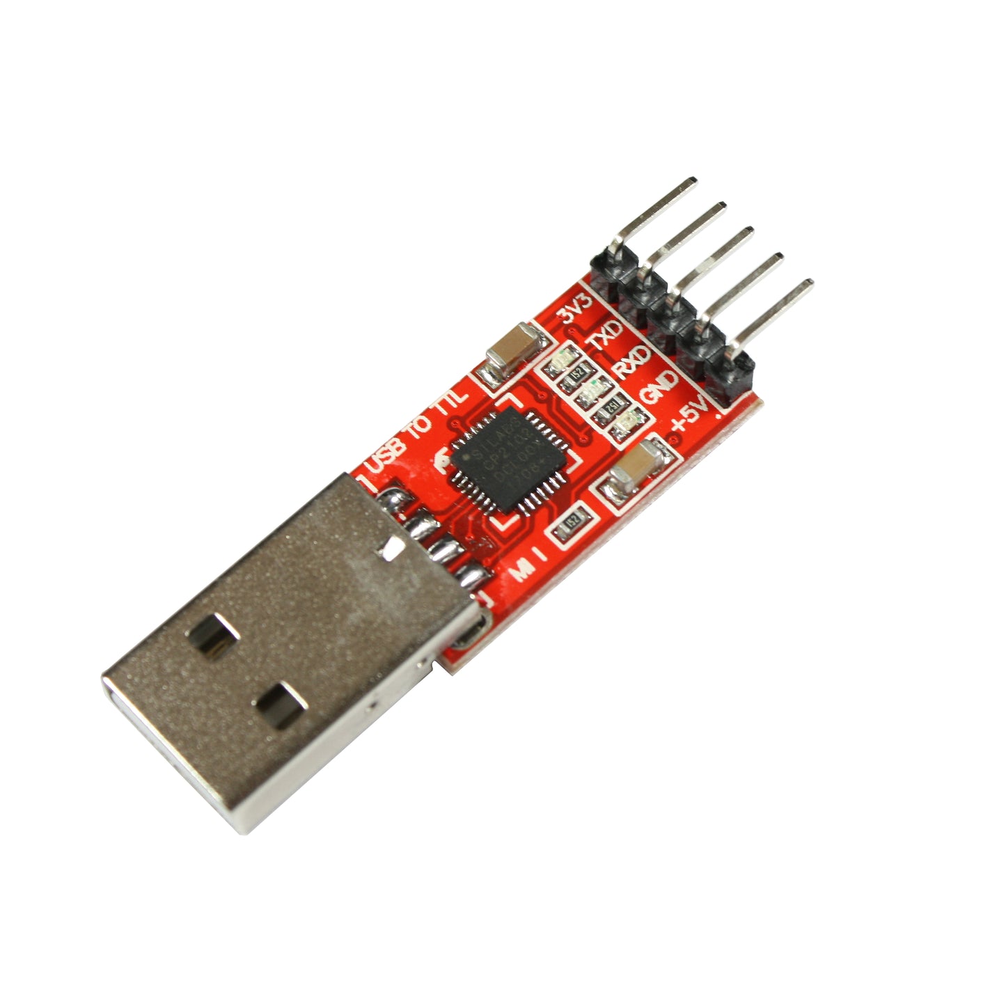 USB to TTL, UART Converter Adapter, Serial Connector with CP2102 and Wires