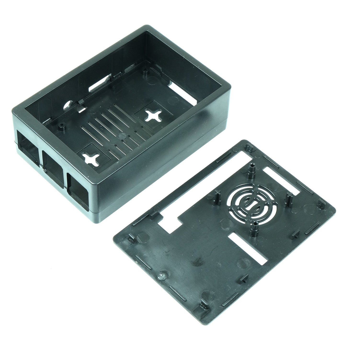 Gehäuse für Raspberry Pi B+/2/3 und 3,5" Display, schwarz