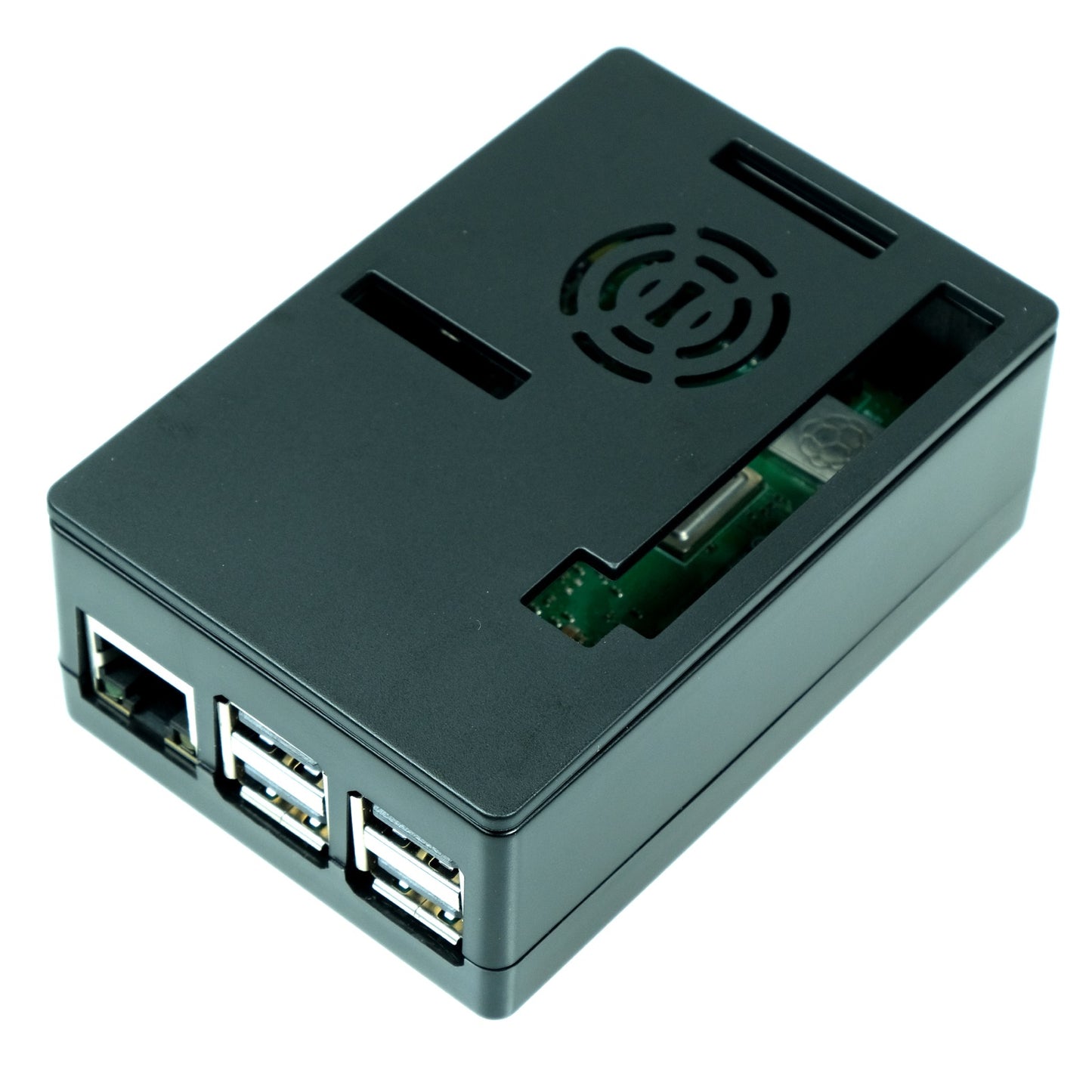 Gehäuse für Raspberry Pi B+/2/3 und 3,5" Display, schwarz