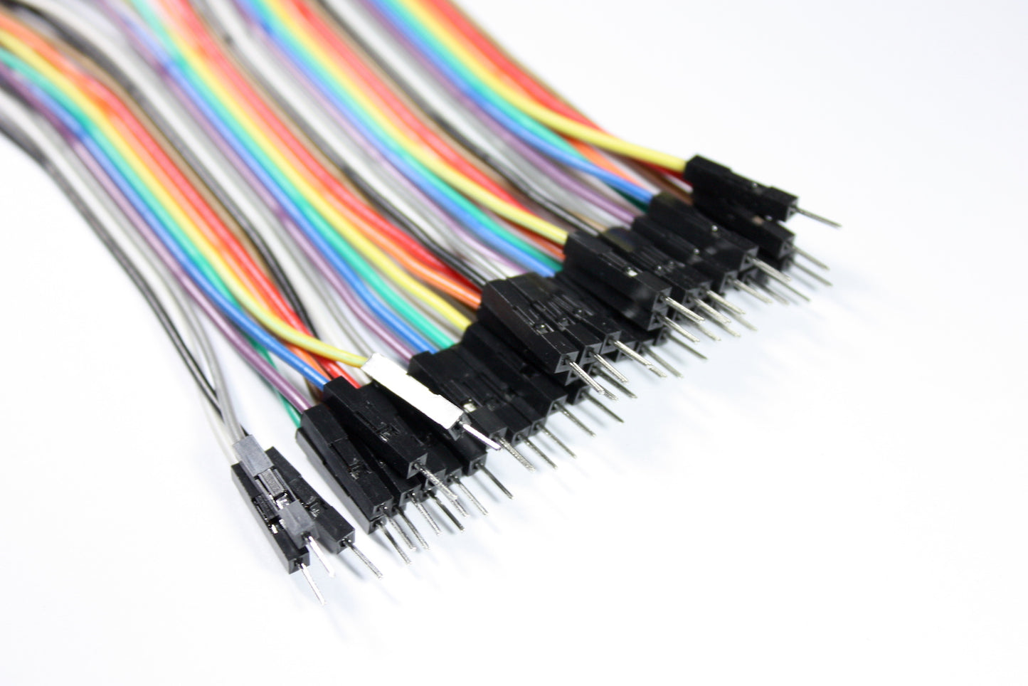 Dupont Wires, Female-Male, 40-pin Flat Cable, 10 cm