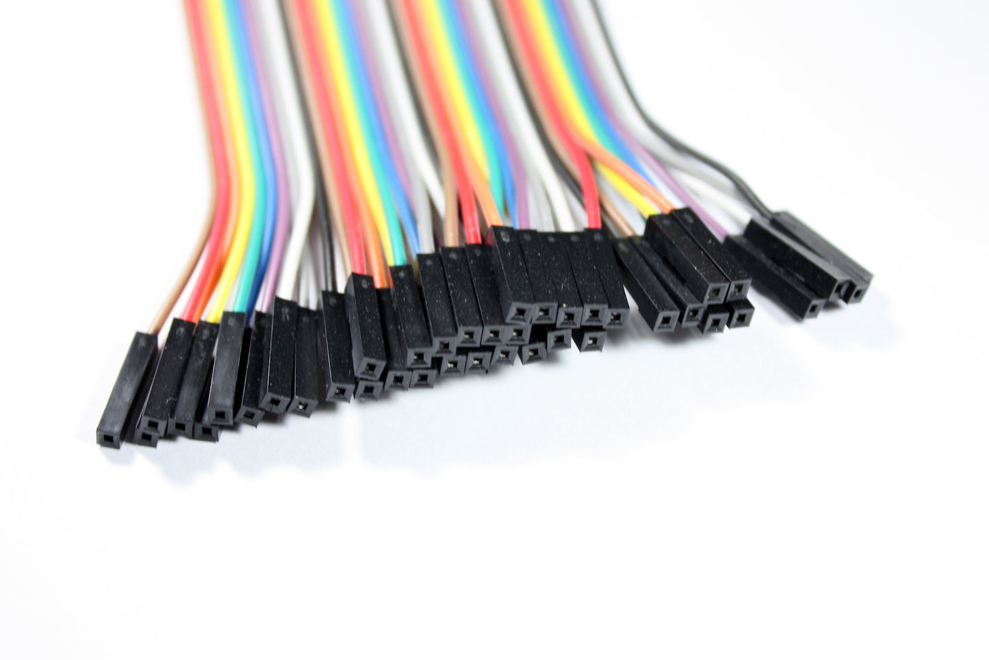 Dupont Wires, Female-Female, 40-pin Flat Cable, 10 cm