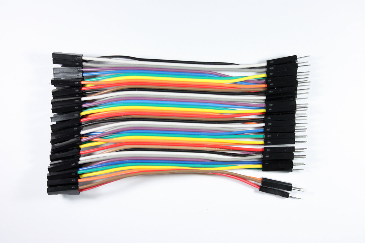 Dupont Wires, Female-Male, 40-pin Flat Cable, 10 cm
