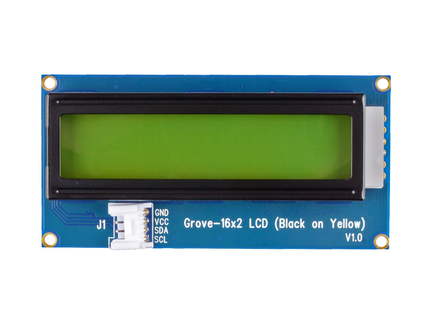 Seeed Studio Grove, 16x2 LCD, Black on Yellow