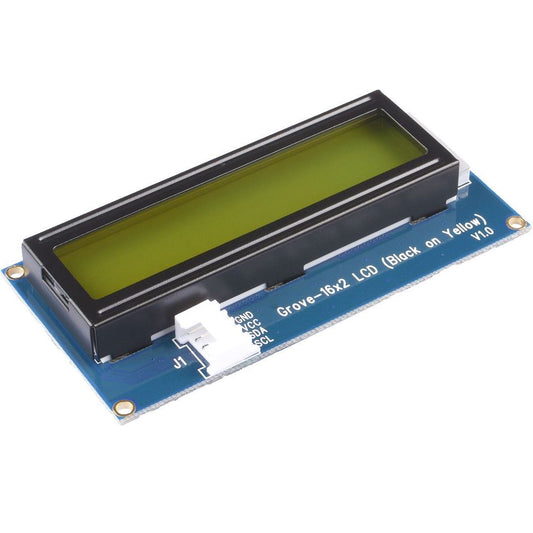 Seeed Studio Grove, 16x2 LCD, Black on Yellow