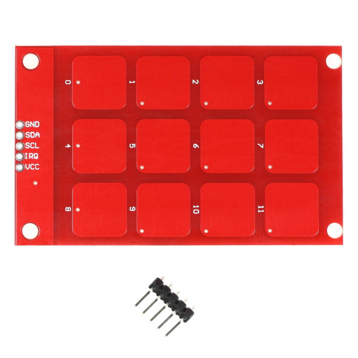 Touch Sensor Keyboard, 4x3 Matrix, 12 Buttons, MPR121