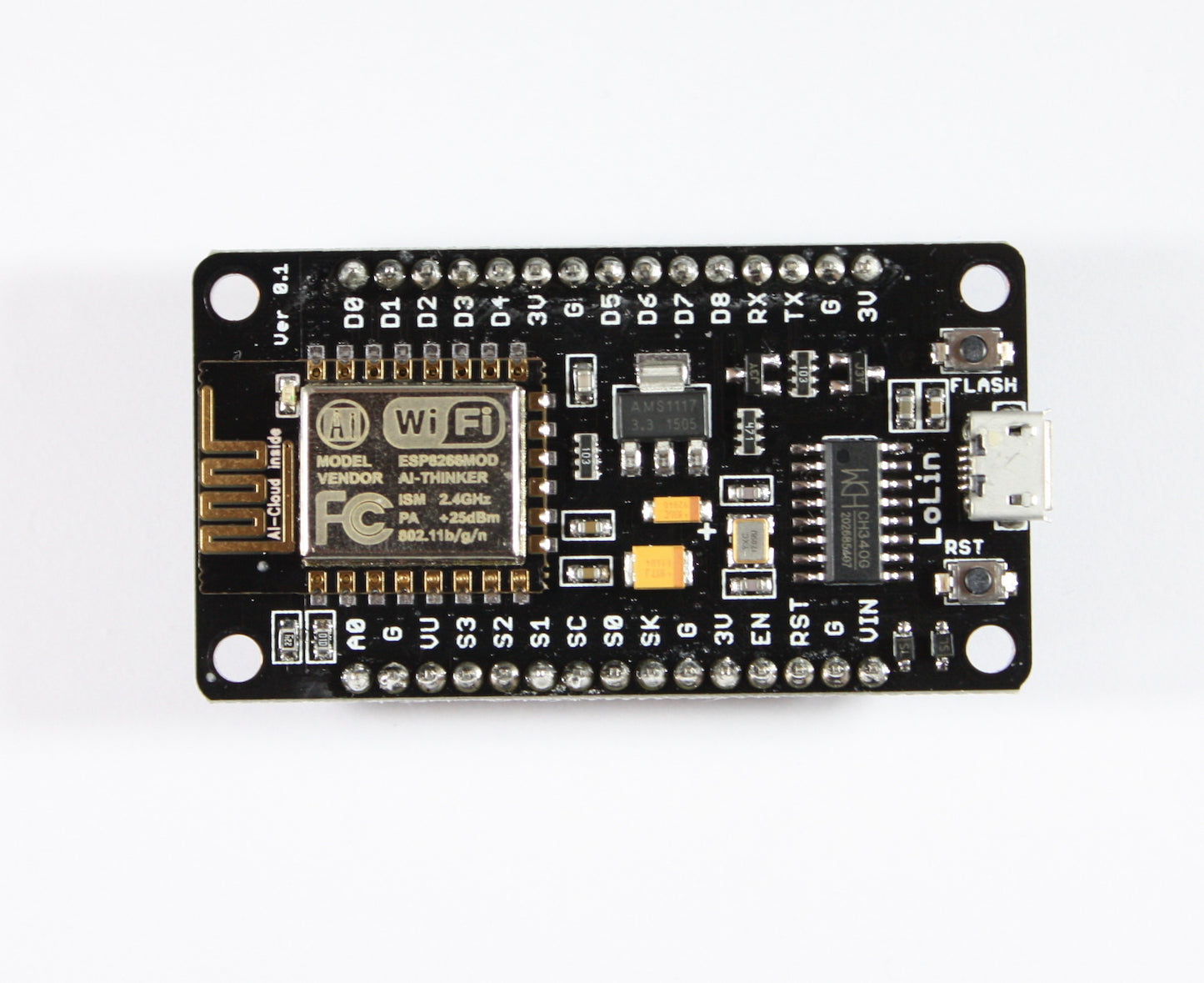 NodeMCU WeMos LoLin with ESP8266, WiFi and the latest Lua Interpreter