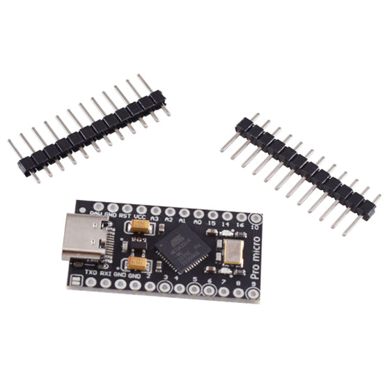 Pro Micro Modul mit USB-C, ATmega32U4, 5V, 16MHz, Arduino kompatibel