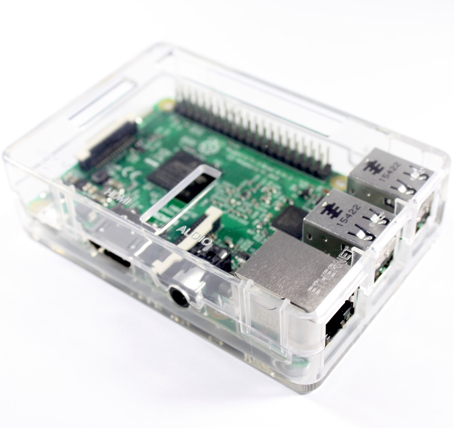 Gehäuse für Raspberry Pi Model B+ / Pi 2 / Pi 3, klar
