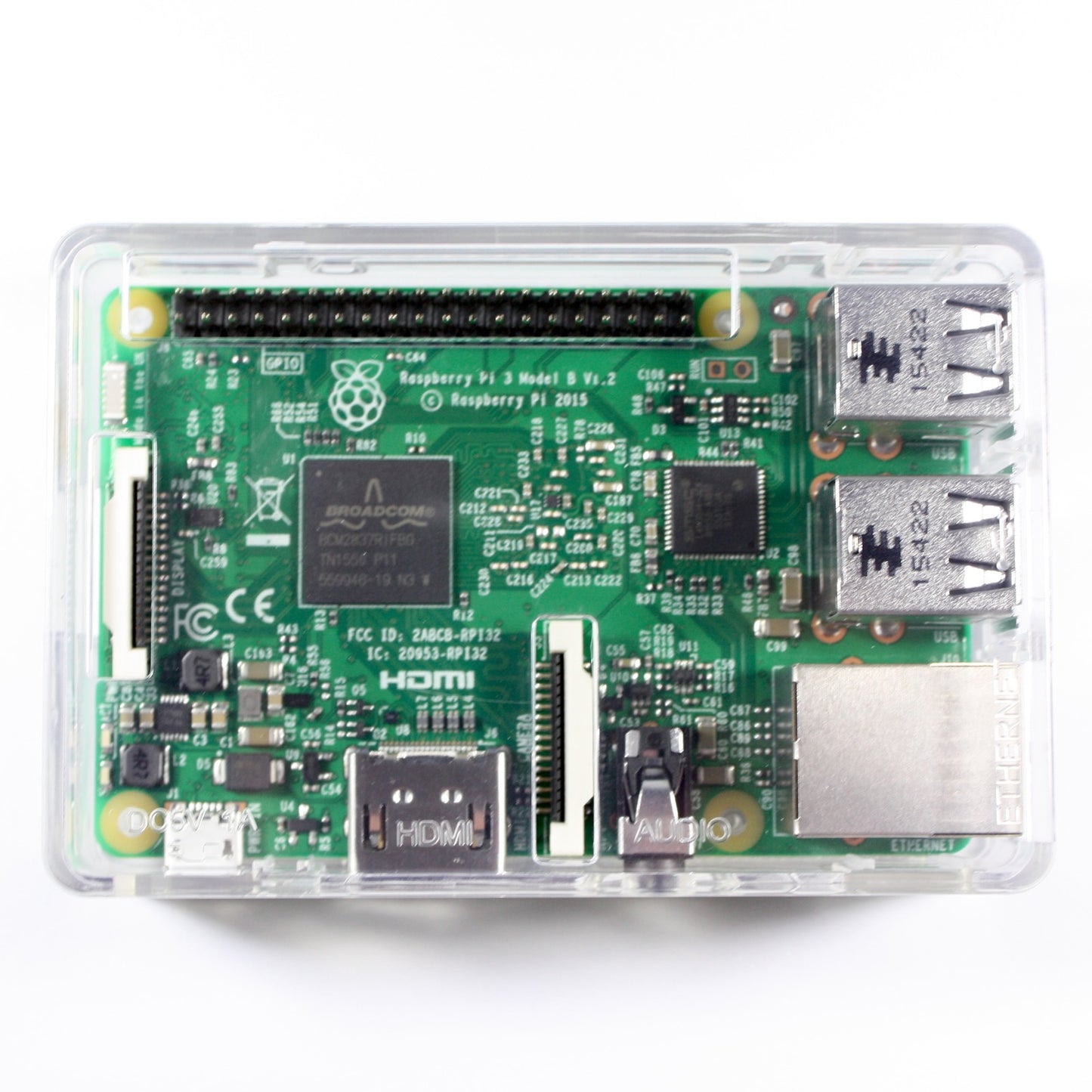 Gehäuse für Raspberry Pi Model B+ / Pi 2 / Pi 3, klar