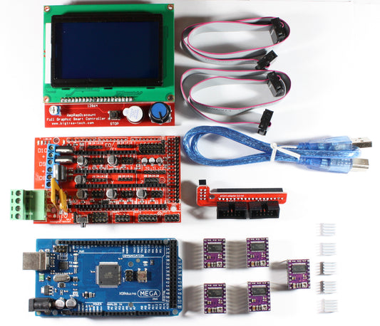 RAMPS 1.4 Set mit Shield, Mega 2560, 5x DRV8825, 12864 LCD für RepRap 3D Drucker