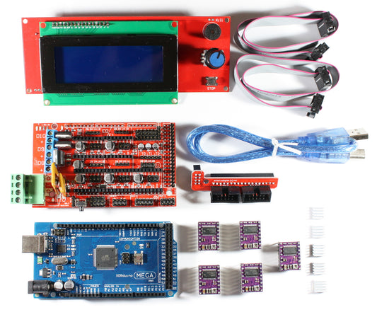 RAMPS 1.4 Kit with Shield, Mega 2560, 5x DRV8825, 2004 LCD for RepRap 3D Printer