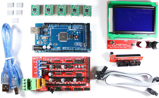 RAMPS 1.4 Kit with Shield, Mega 2560, 5x A4988, 12864 LCD for RepRap 3D Printer