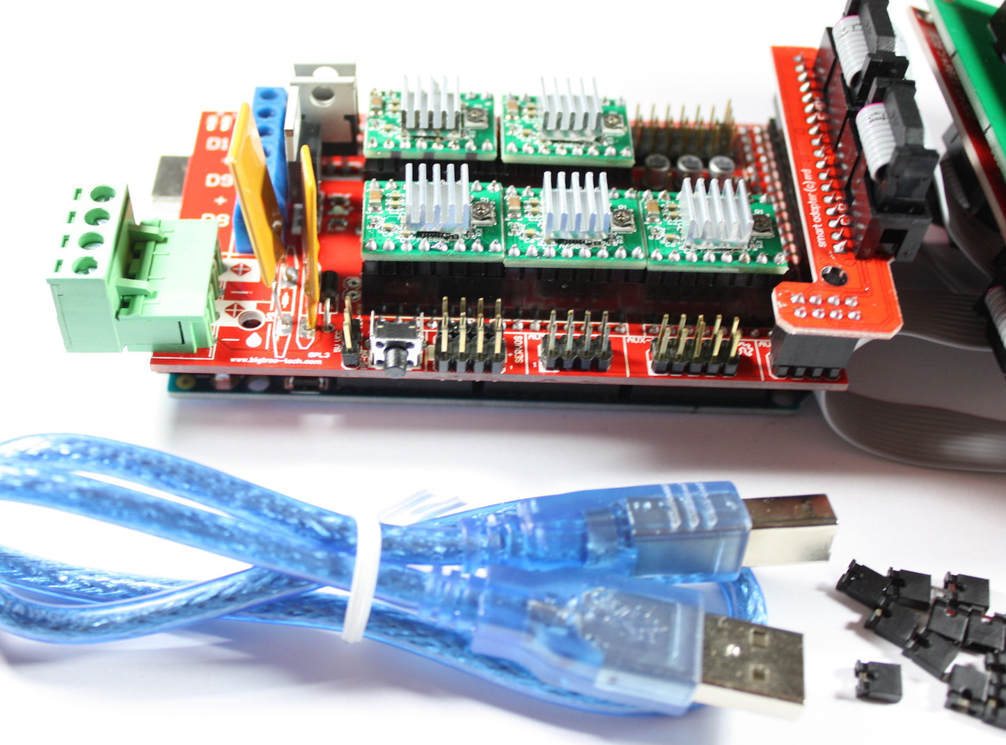 RAMPS 1.4 Kit with Shield, Mega 2560, 5x A4988, 12864 LCD for RepRap 3D Printer
