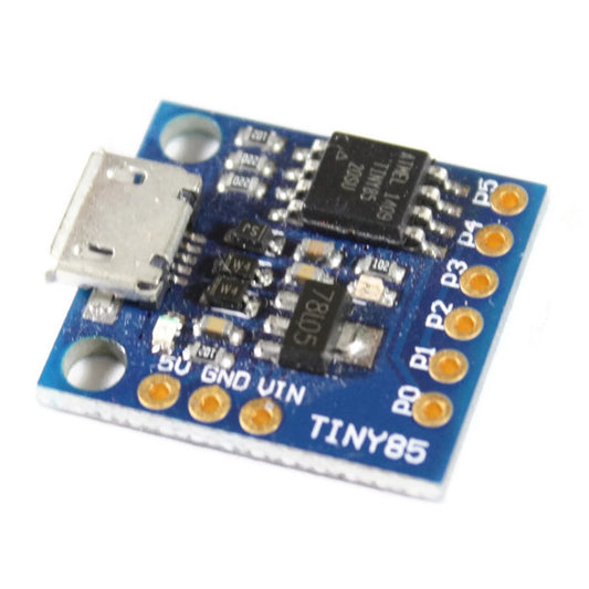 Tiny85 Board mit ATtiny85, MicroUSB, Digispark und Arduino IDE kompatibel