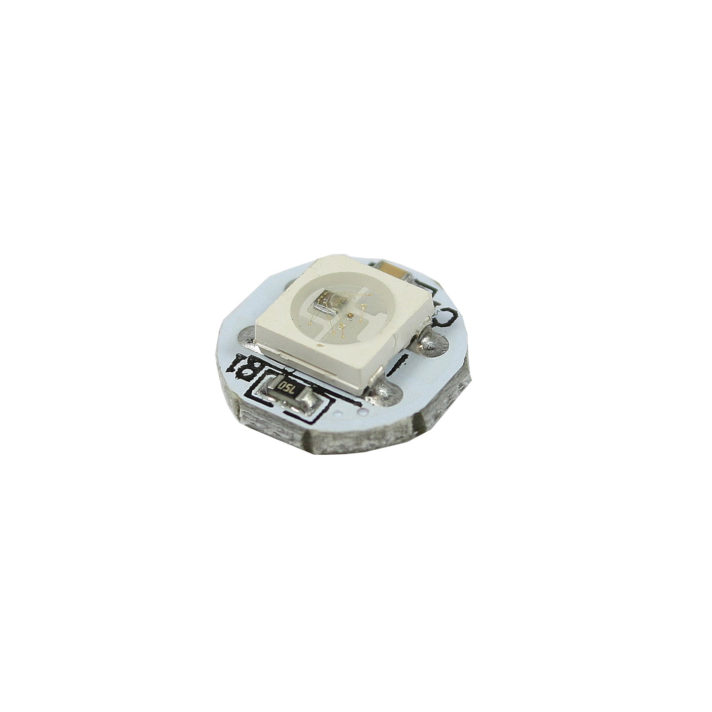 RGB LED with integrated Driver, WS2812B, White PCB, 3 Pack