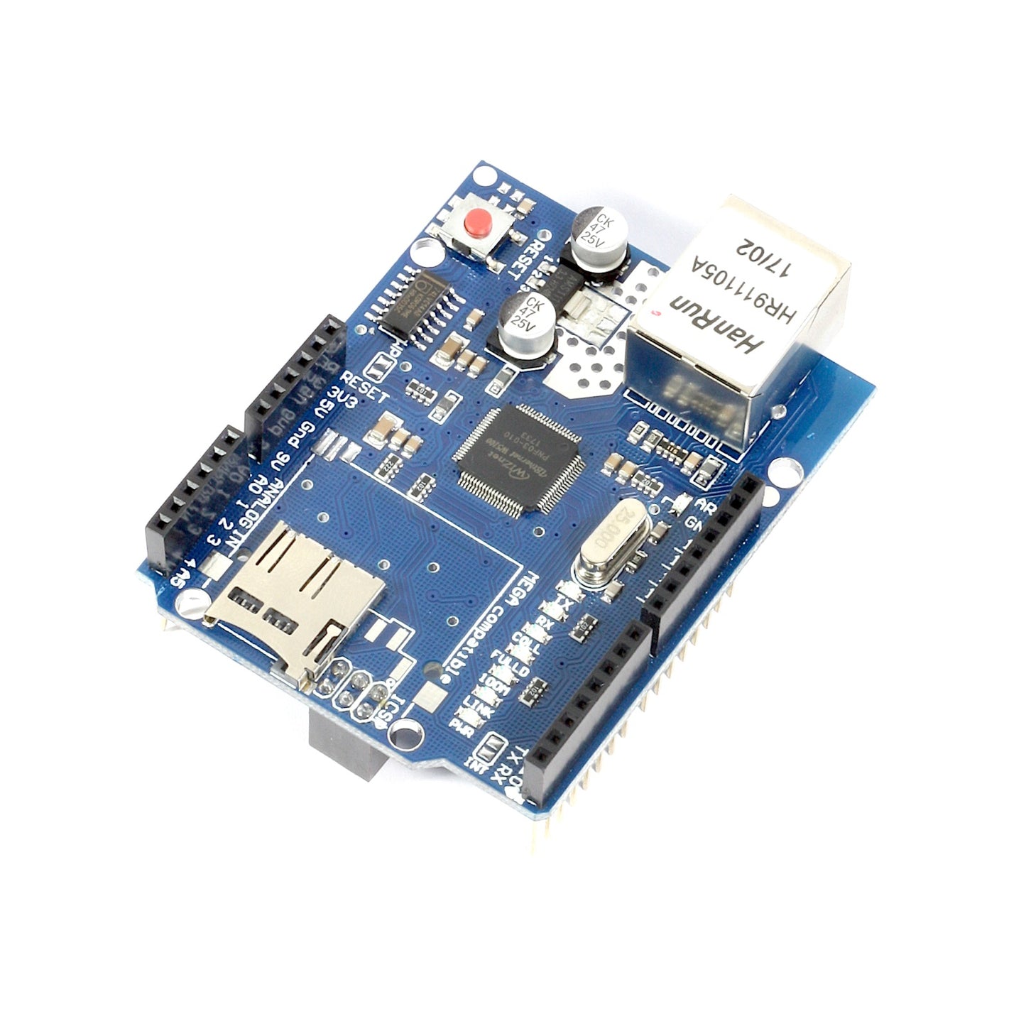 Ethernet Shield + MicroSD-Karten Slot mit W5100 Controller für Arduino