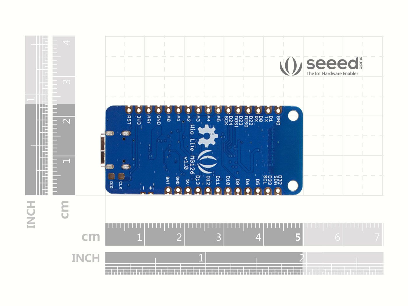 Seeed Studio Wio Lite MG126 with ATSAMD21 Cortex-M0 and Bluetooth
