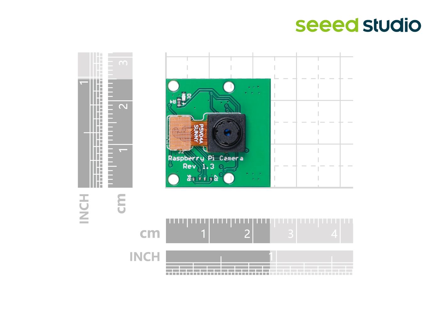 Seeed Studio OV5647-62 FOV Camera Module for Raspberry Pi 3B+, Pi 4