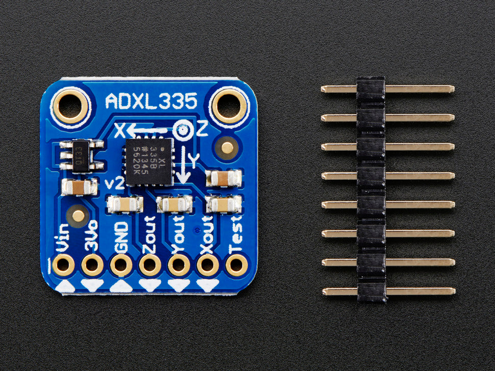 Adafruit ADXL335 - 5V ready triple-axis accelerometer (+-3g analog out ...