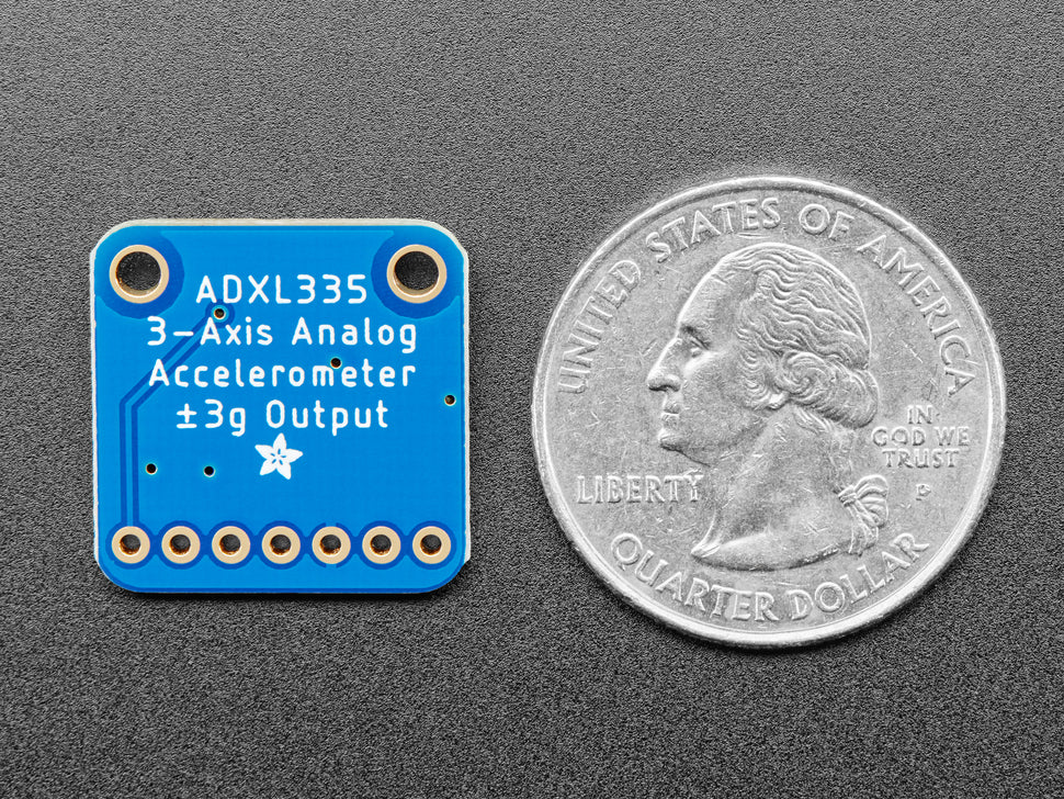 Adafruit ADXL335 ±3g Dreiachsen-Beschleunigungssensor, 5V, analoge Ausgänge, 163