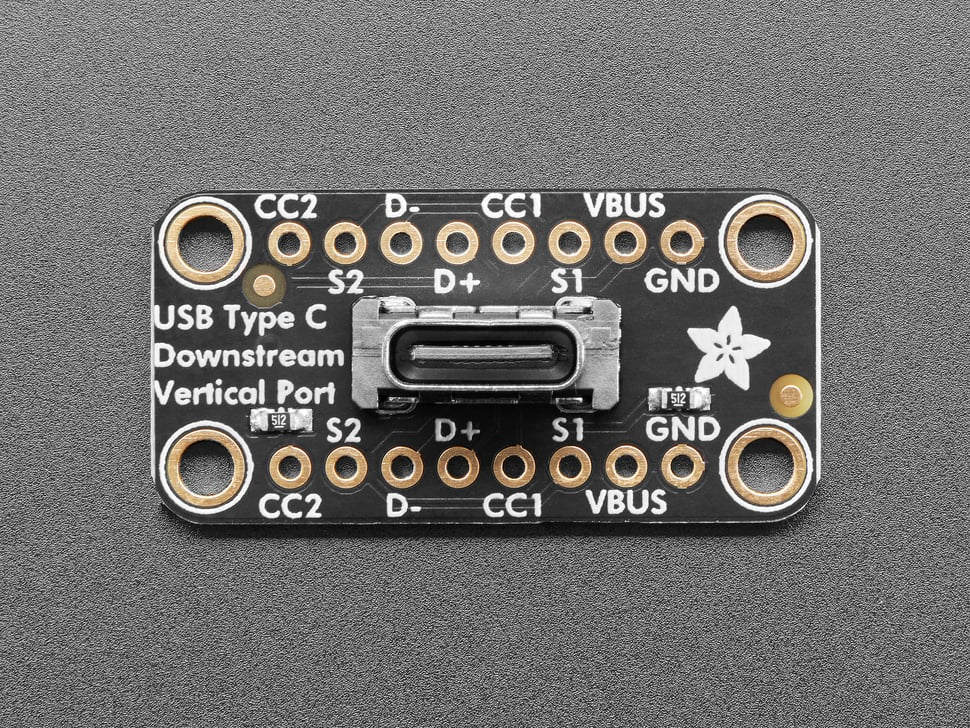 Adafruit USB-C Breakout Board, vertikal, 5993