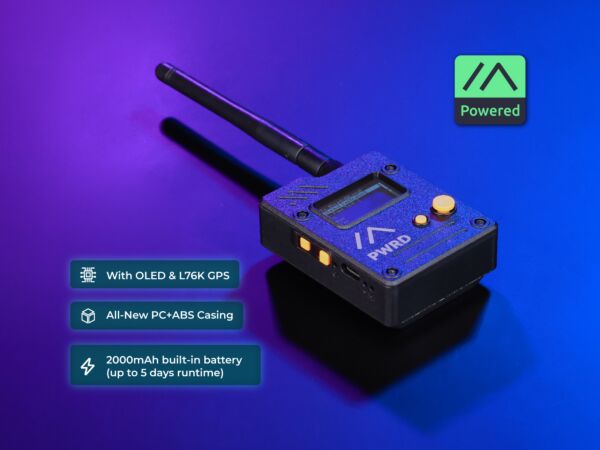 Meshtastic-Gerät / Robustes Meshtastic-Gerät mit Akku, OLED-Display & GPS von Seeed Studio.