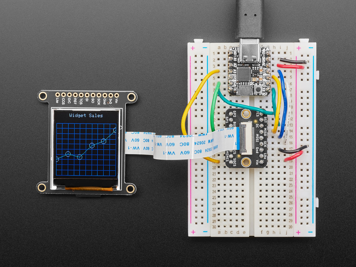 Adafruit 1,44" Farb-TFT-LCD-Display mit MicroSD-Karten-Slot – ST7735R, 2088