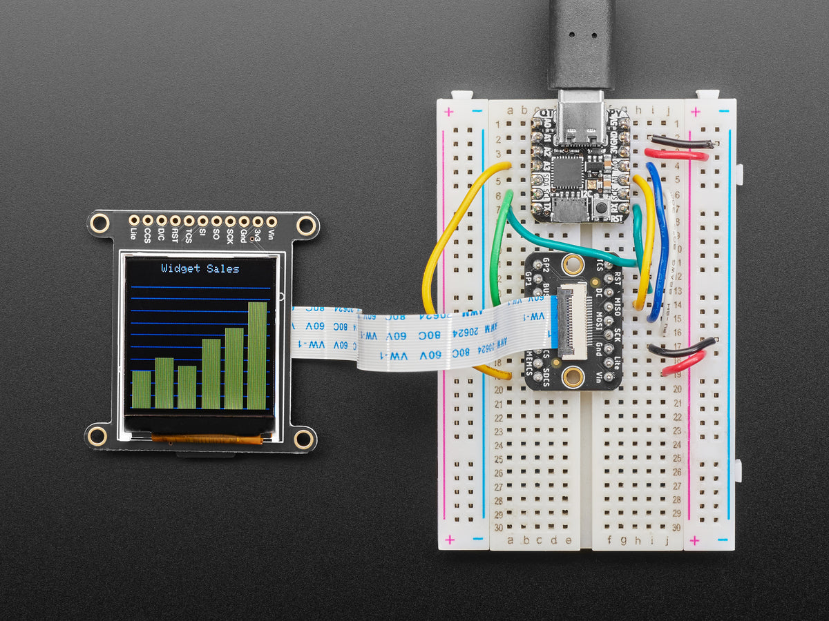 Adafruit 1,44" Farb-TFT-LCD-Display mit MicroSD-Karten-Slot – ST7735R, 2088