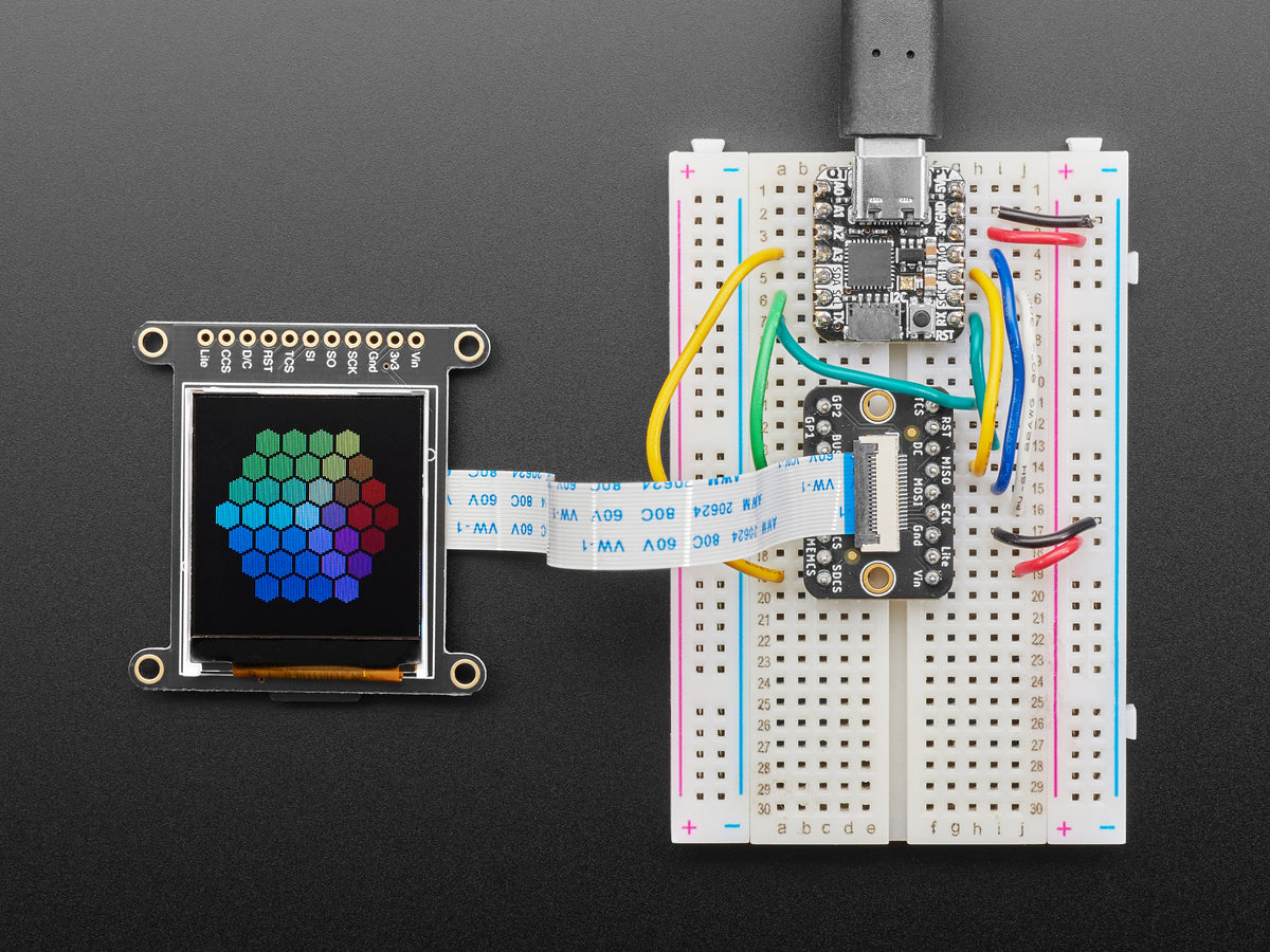 Adafruit 1,44" Farb-TFT-LCD-Display mit MicroSD-Karten-Slot – ST7735R, 2088