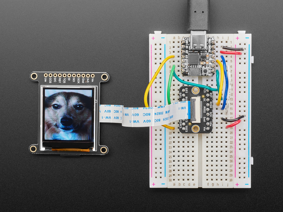 Adafruit 1,44" Farb-TFT-LCD-Display mit MicroSD-Karten-Slot – ST7735R, 2088