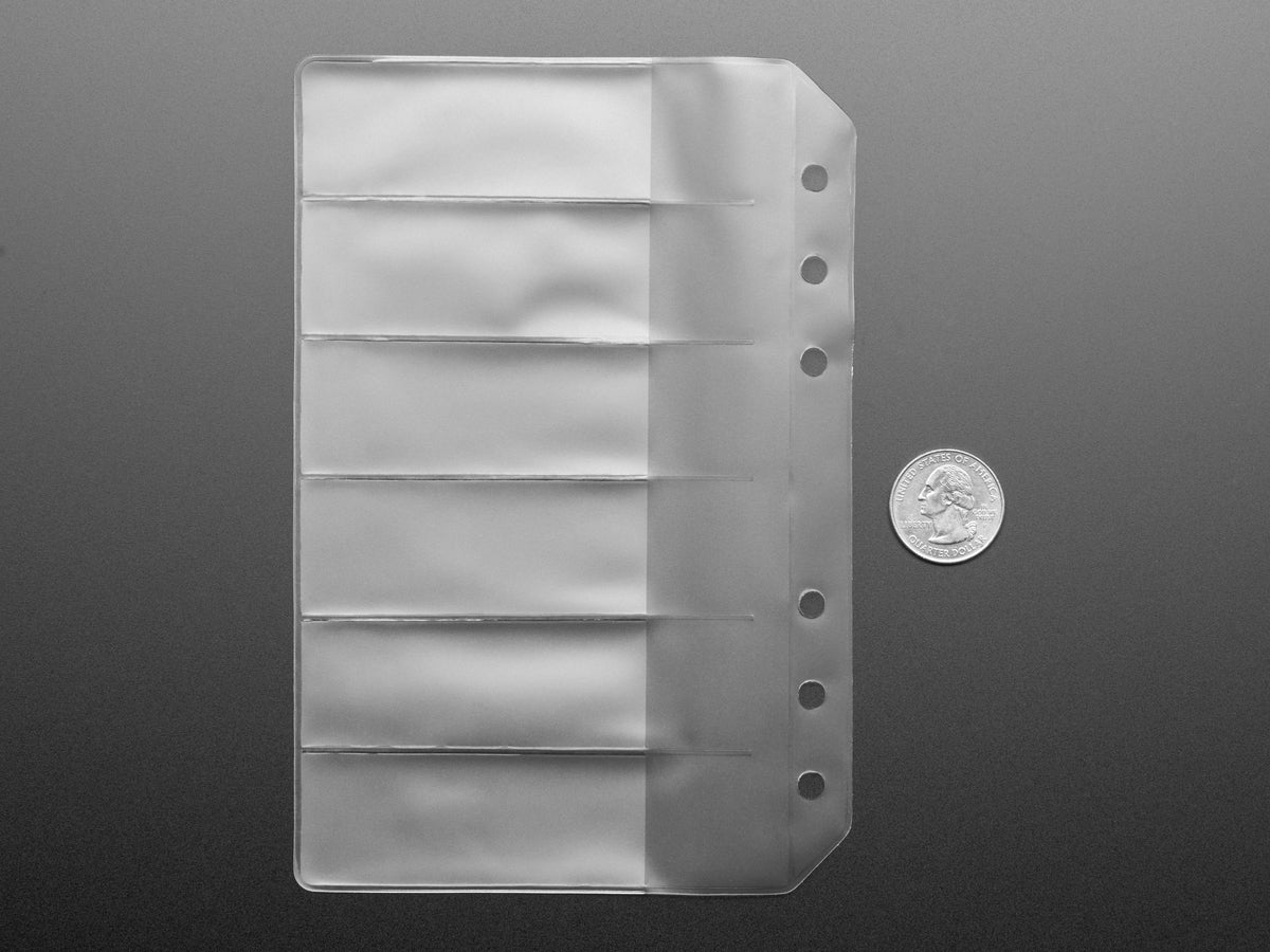 Leere SMT-Aufbewahrungsseiten für 6 Streifen à 24 mm Klebeband – 5 Seiten, 2184