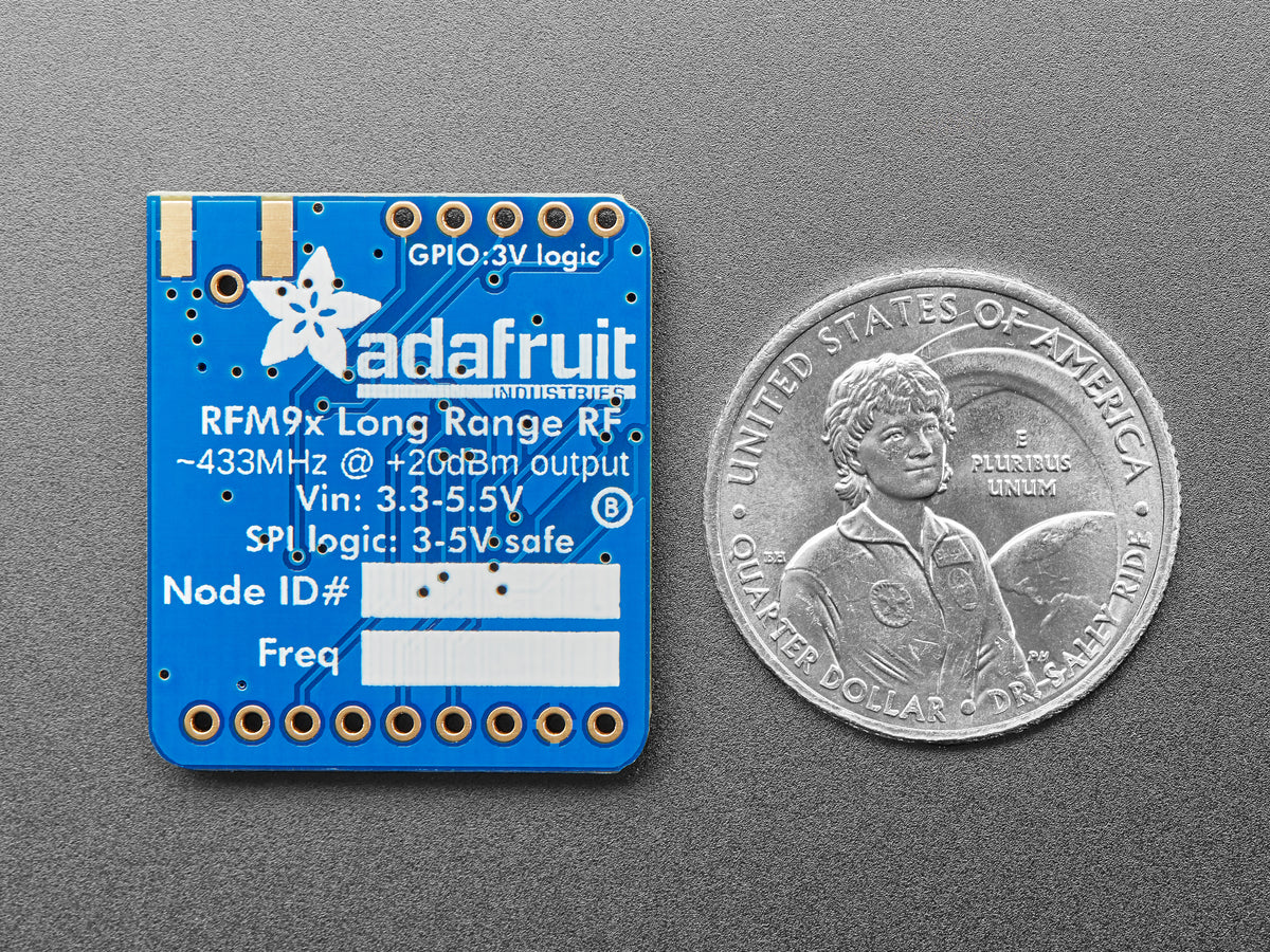 Adafruit RFM96W LoRa Funktransceiver Breakout - 433 MHz - RadioFruit, 3073