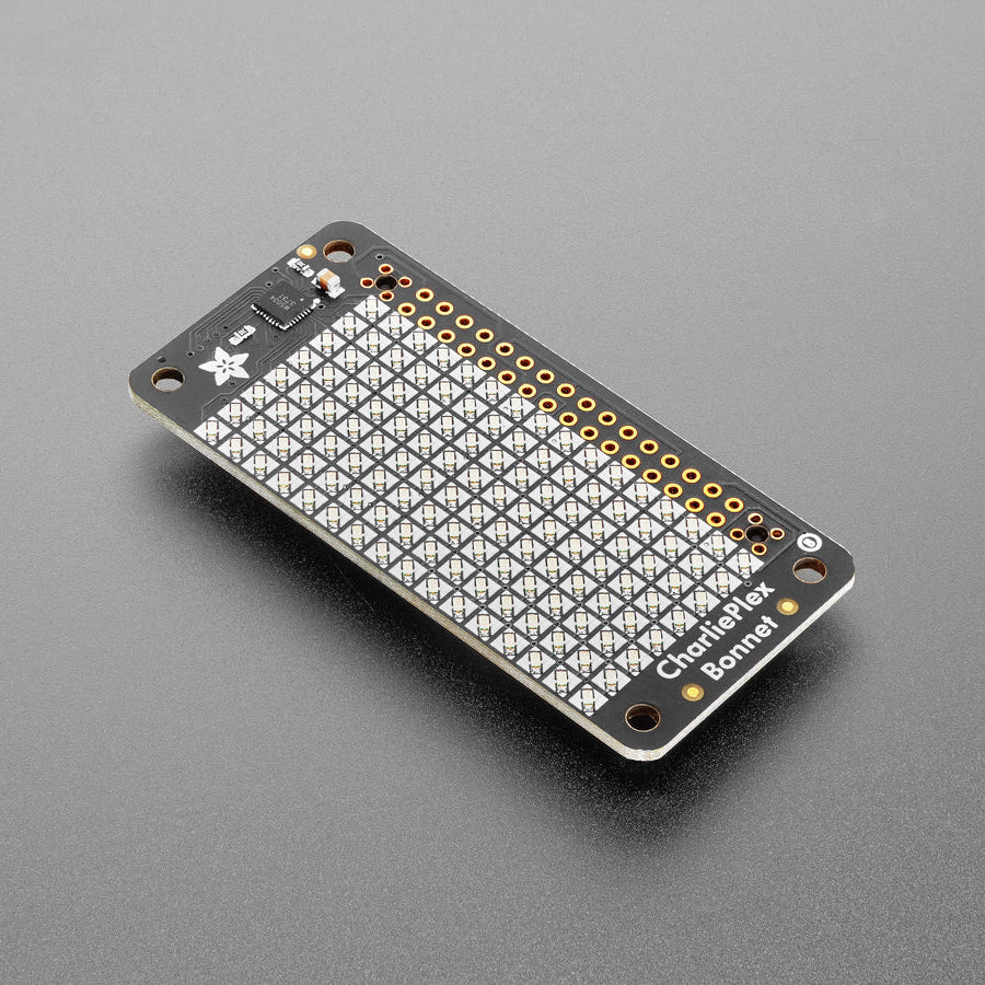 Adafruit CharliePlex LED Matrix Bonnet, 8x16 LEDs, grün, 4120 ...