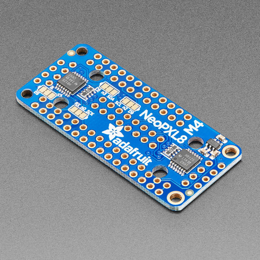 Gern — hier die Übersetzung:

Adafruit NeoPXL8 FeatherWing für Feather M4 – 8 × DMA NeoPixels!, 4537