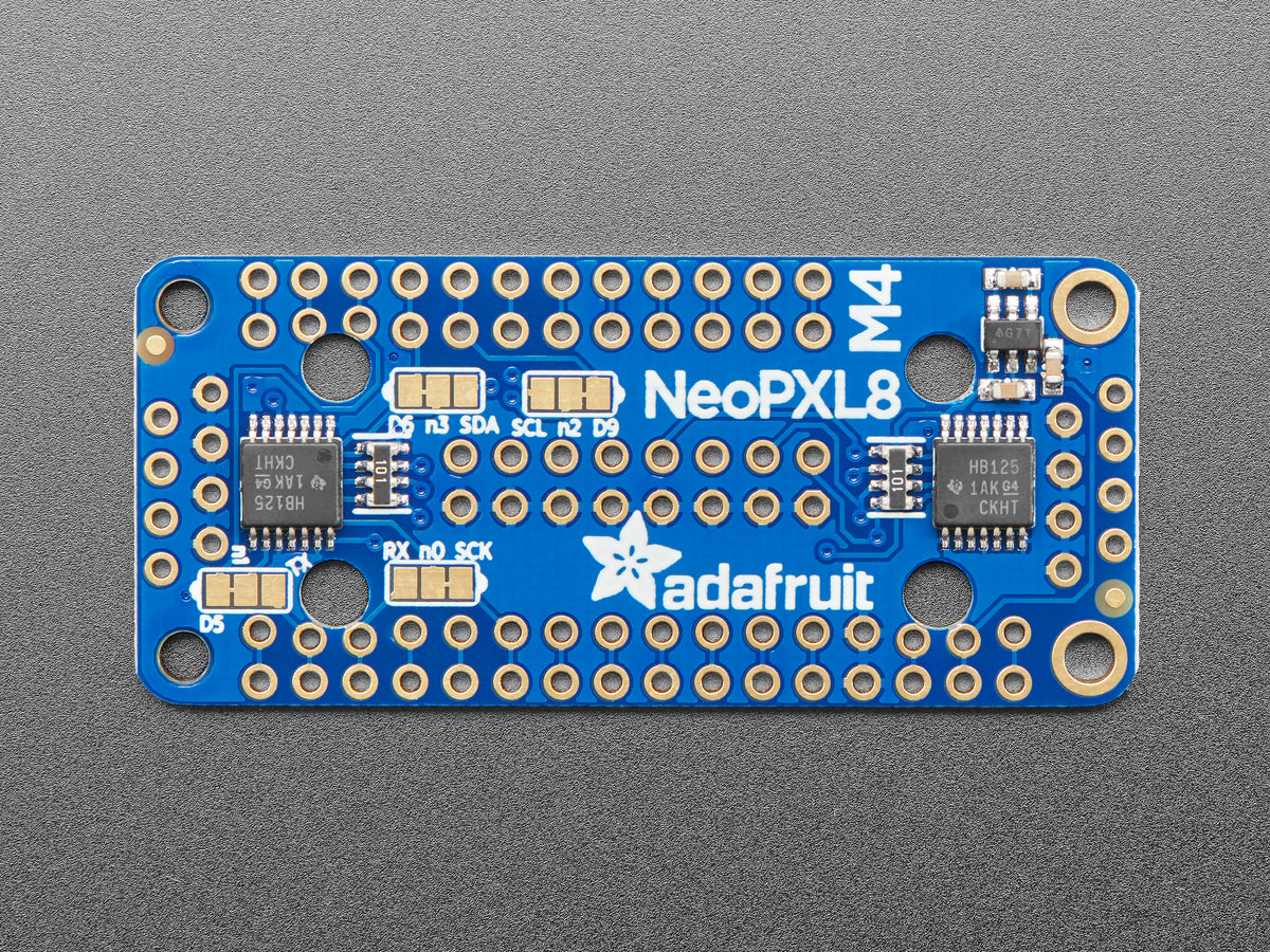 Gern — hier die Übersetzung:

Adafruit NeoPXL8 FeatherWing für Feather M4 – 8 × DMA NeoPixels!, 4537