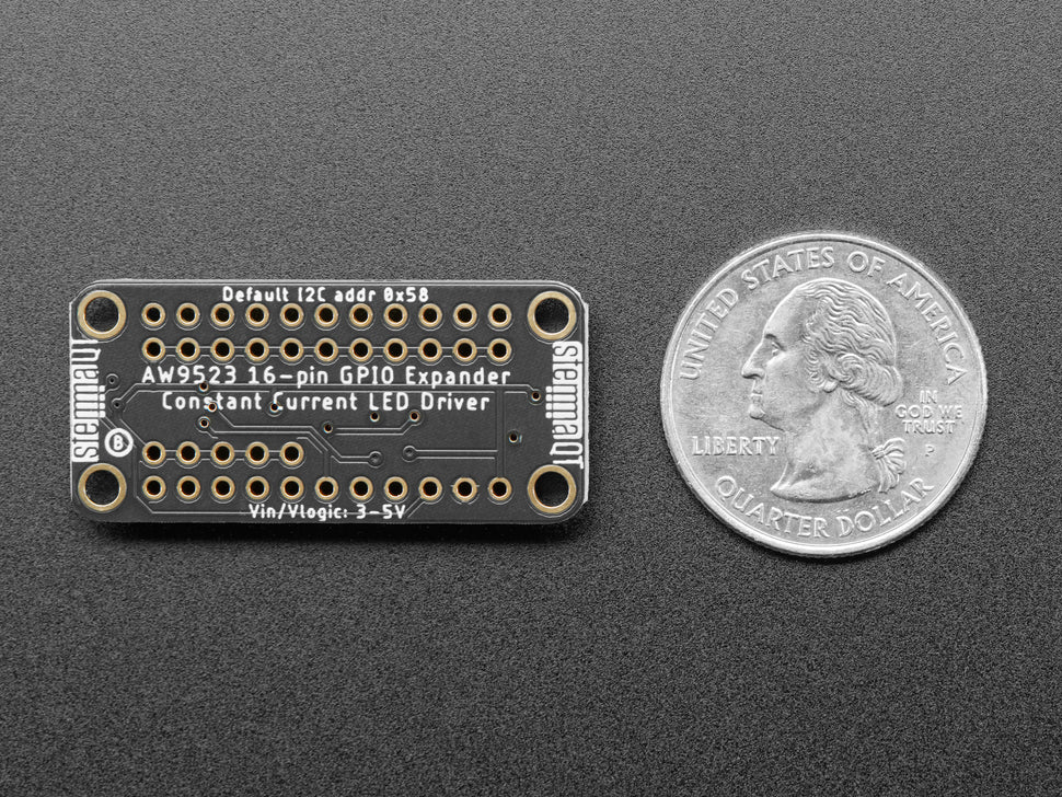 Adafruit AW9523 GPIO Expander and LED Driver Breakout, STEMMA QT / Qwiic, 4886