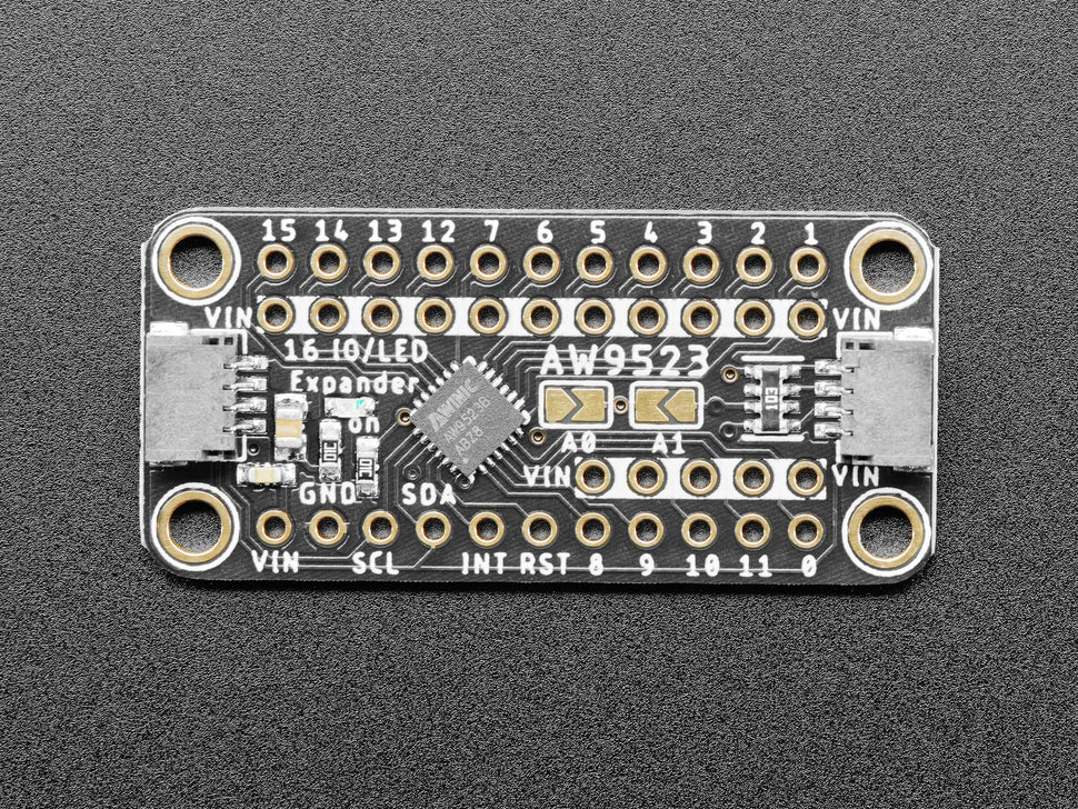 Adafruit AW9523 GPIO Expander and LED Driver Breakout, STEMMA QT / Qwiic, 4886